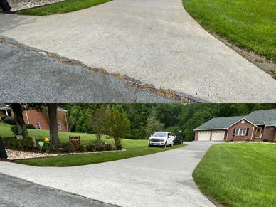 Driveway pressure cleaning, surface cleaning, pressure washing