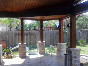 Luxurious cabana designed by The Patio Kings