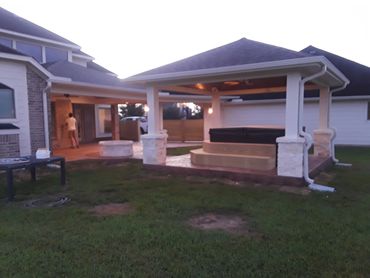 Luxurious cabana designed by The Patio Kings