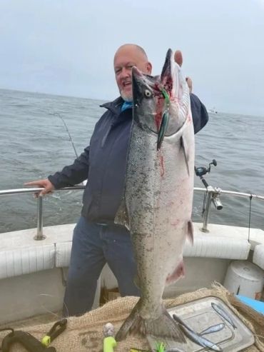 Man holding fish