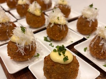 Mushroom Arancini with Pecorino Aioli