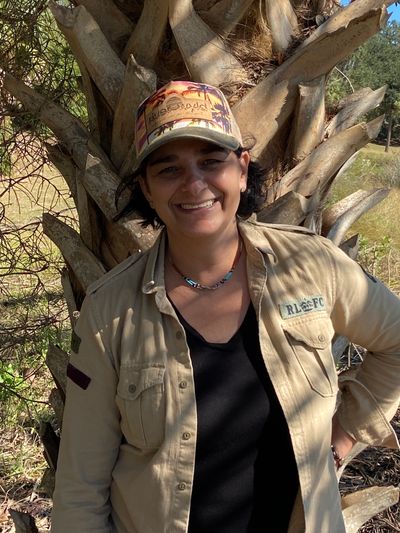 palm tree trucker hat