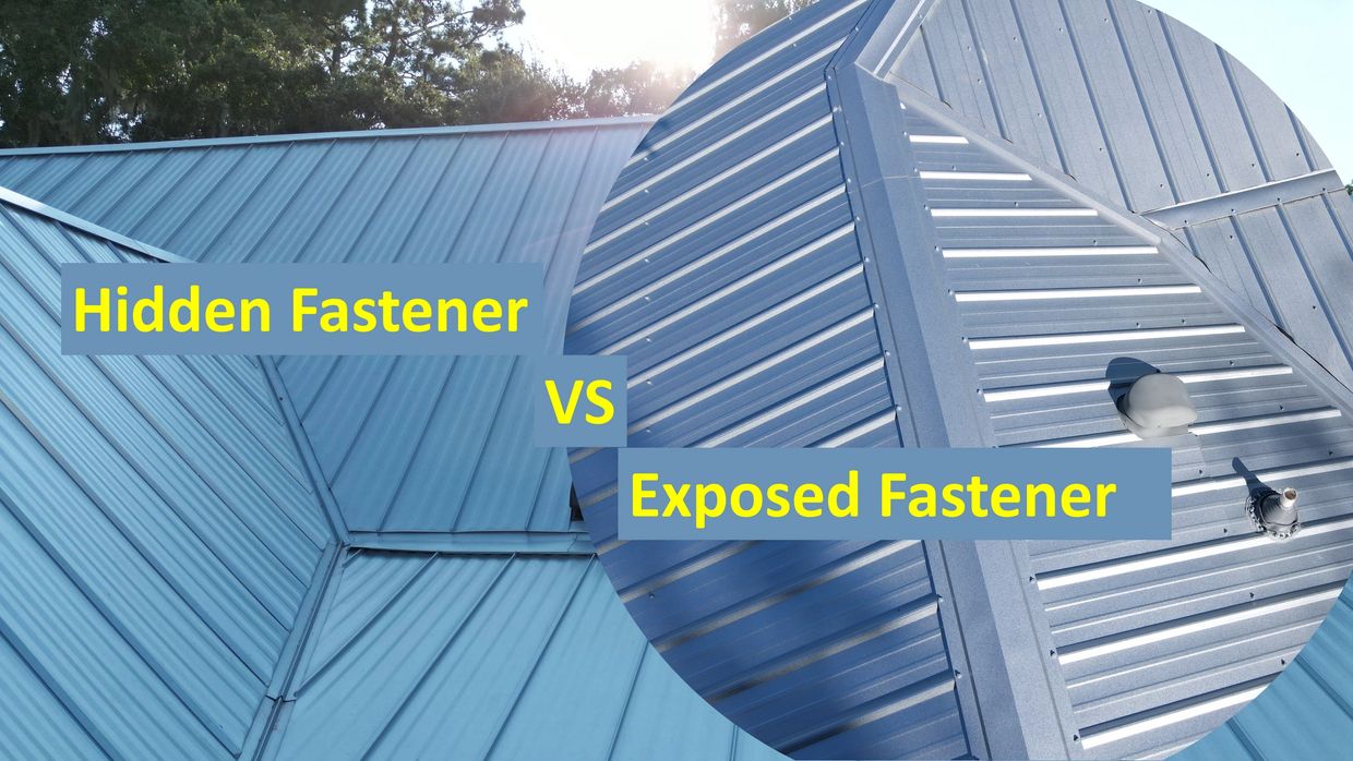 Standing seam hidden fastener  metal roof versus exposed fastener metal roof
Metal roof expert