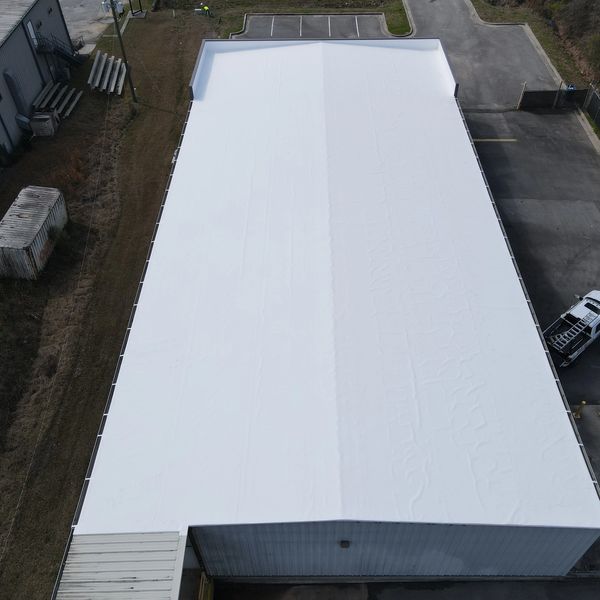 TPO Go-Over retrofit roof system over metal commercial roof