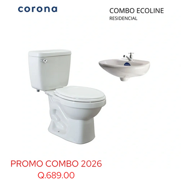 Residential combo set with toilet and sink by Corona.
