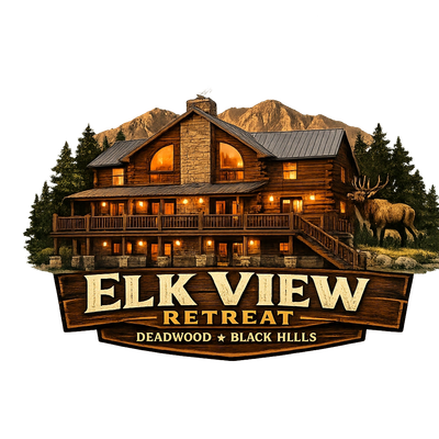 Logo of Elk View Retreat in Deadwood Black Hills.