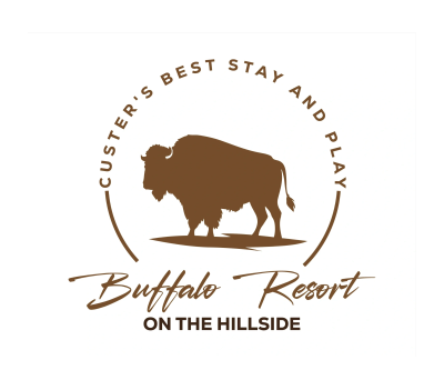 Logo for Buffalo Resort with a buffalo silhouette.