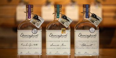 Sheringham Distillery bottles of Gin