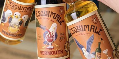 Vermouth bottles from Esquimalt Vermouth & Apéritifs