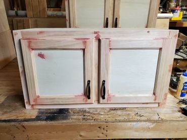 custom wood cabinet