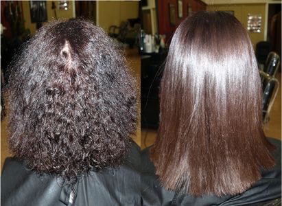 Keratin Complex Before and After