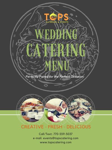 Tops Catering Wedding Dinner Buffet Packages