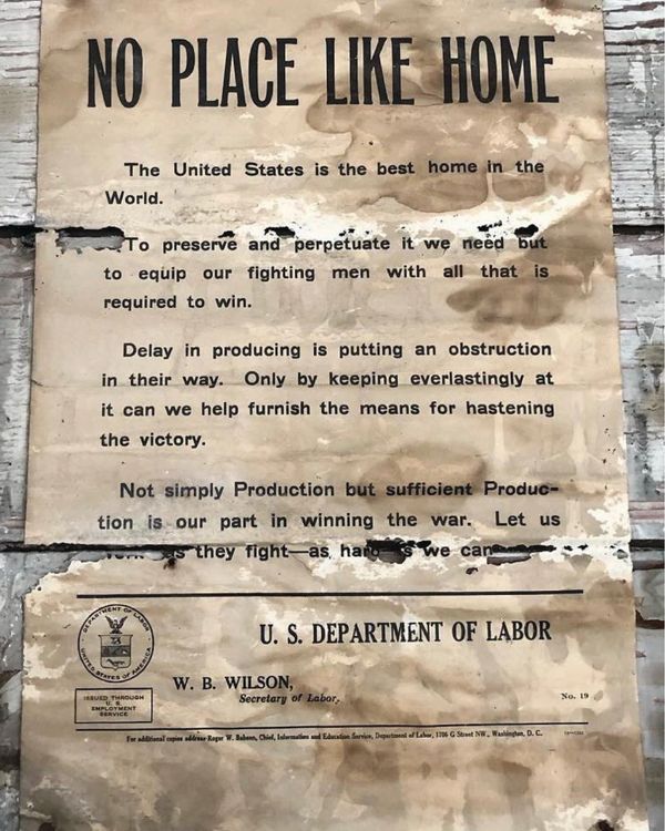 historic and vintage sewing factory dyersville iowa textile brewing company old war poster