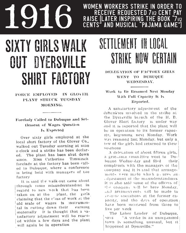 historic and vintage sewing factory dyersville iowa textile brewing company