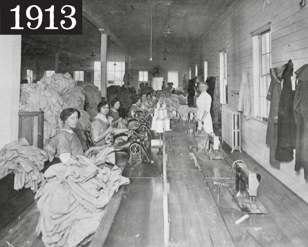 historic and vintage sewing factory dyersville iowa textile brewing company