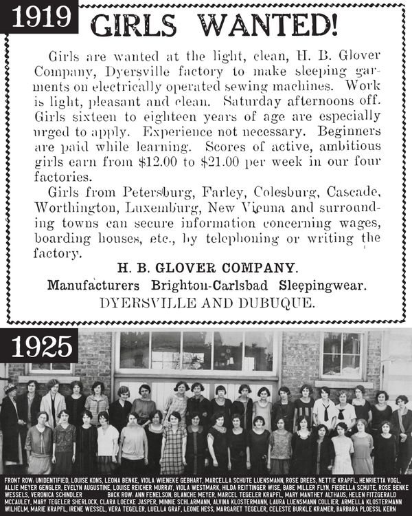 historic and vintage sewing factory dyersville iowa textile brewing company