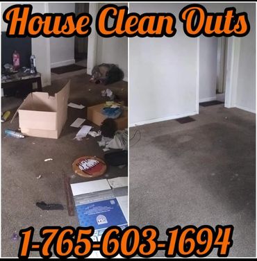 Before and after a house cleanout by Junk Monkees