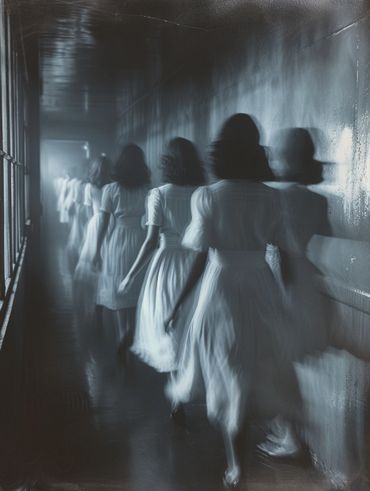 fotografía artística, tonos azules, efecto de movimiento, atmósfera mística, mundo de sueños,