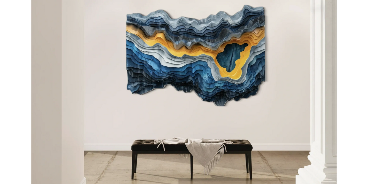 Capas de color
• Tonos vivos
• Ilusión de profundidad
• Movimiento en arte
• Decoración moderna
• Galerías y museos
• Sofisticación visual
• Inspiración