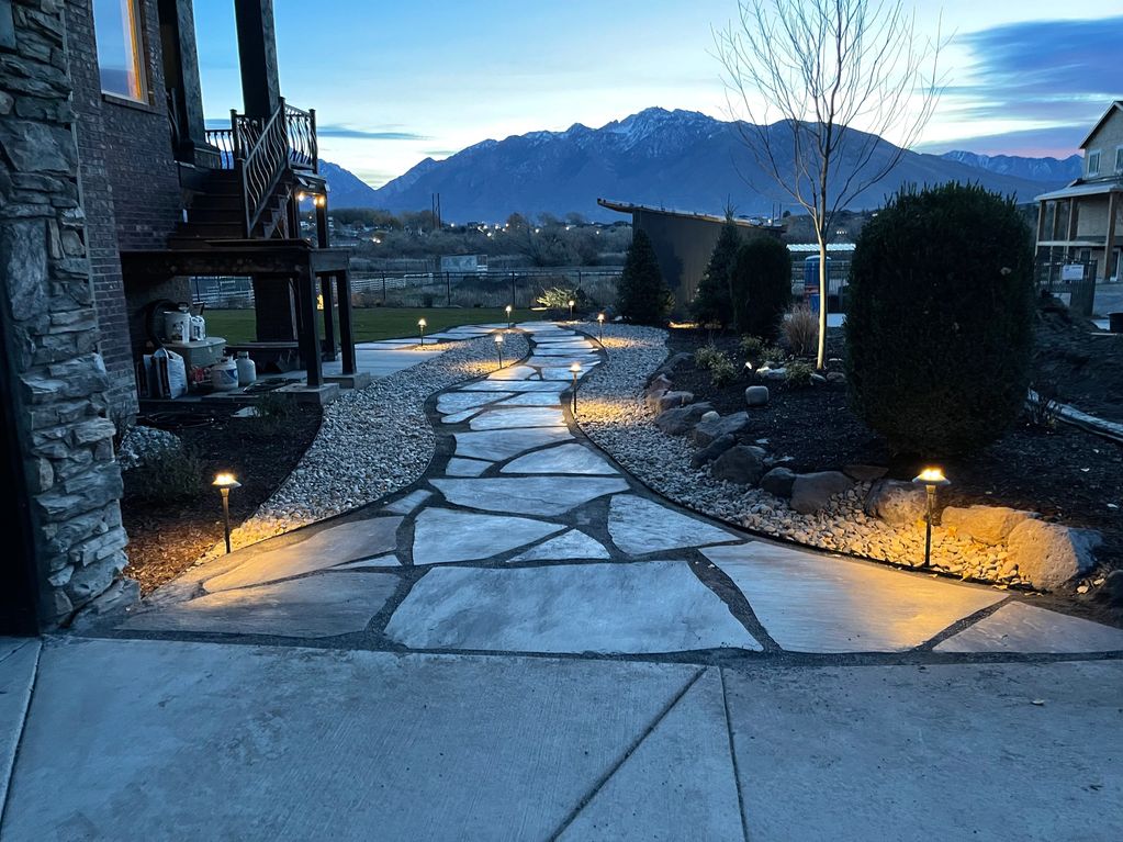 Use landscape pathway lighting to bring your pathway to life.  