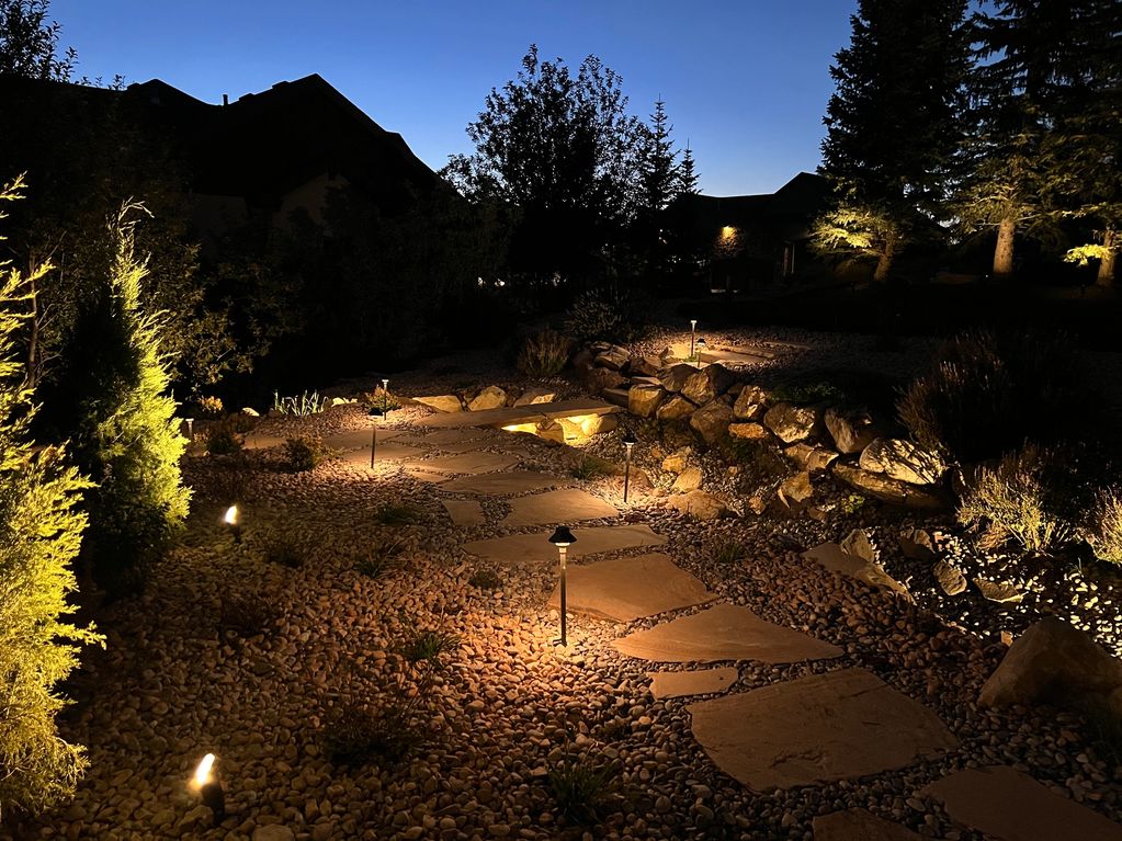 Experience the night vision component once you add lights to your landscape.