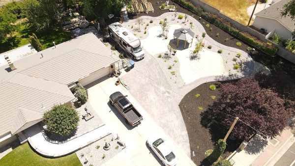 Aerial view of our client's project.