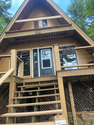 brand new cabin build port loring ontario