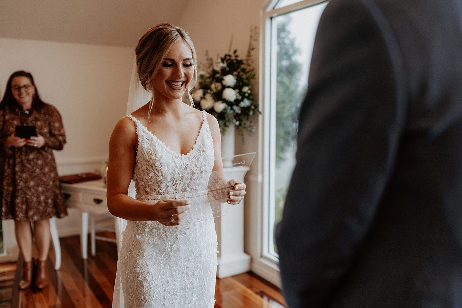 A celebrant who can help you write beautiful and meaningful wedding vows