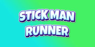 Stick Man Runner, Mobile Game Marquee