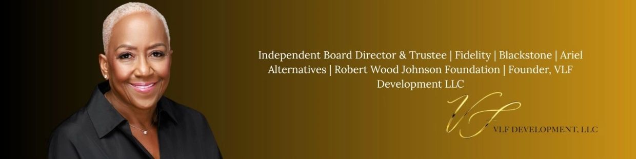 Professional board director profile banner with achievements.