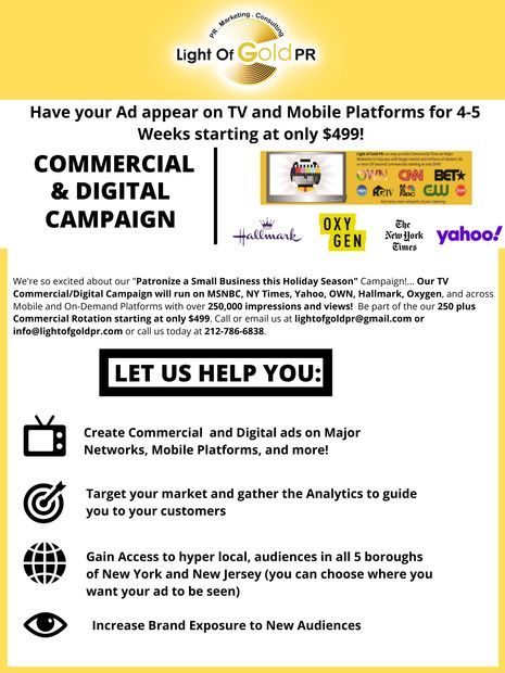 Commercial & Digital TV & Mobile Campaign, Target Your Market, Hyper Local, Increase Brand Exposure