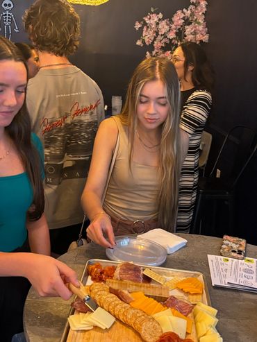 Girl getting food at an AMA meeting.
