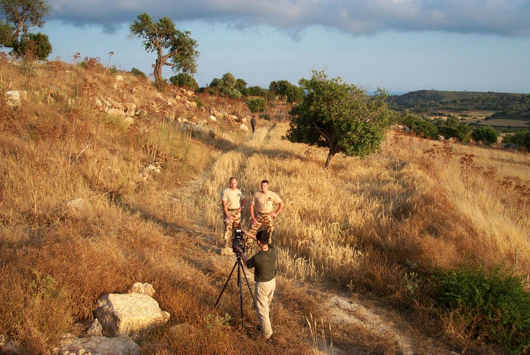 Chan Chao photographing UN Peacekeepers in Cyprus