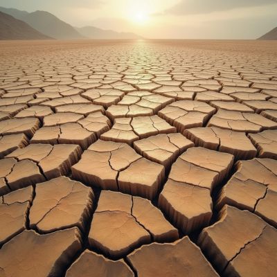 an arid landscape meant to describe the feeling of dry skin