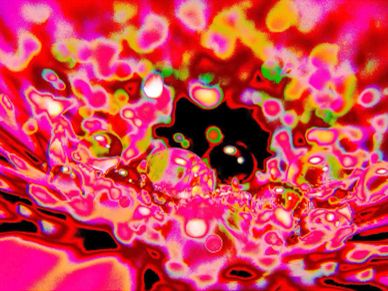 Abstract psychedelic art with vibrant colors.
