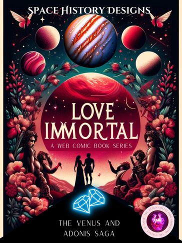 Space History Designs: Love Immortal Web Comic Book Series Poster
