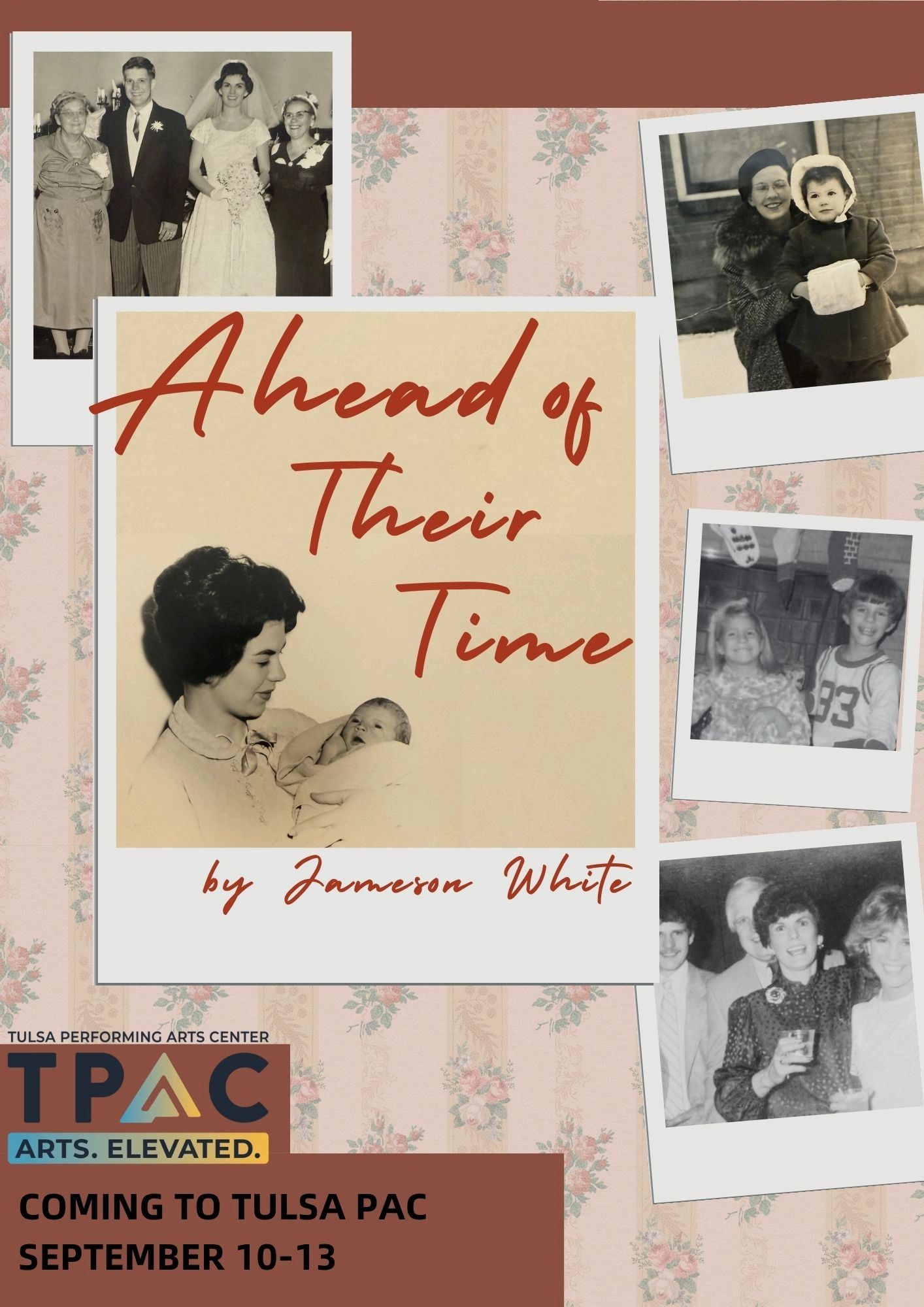 Poster for 'Ahead of Their Time' by Jameson White at Tulsa PAC.