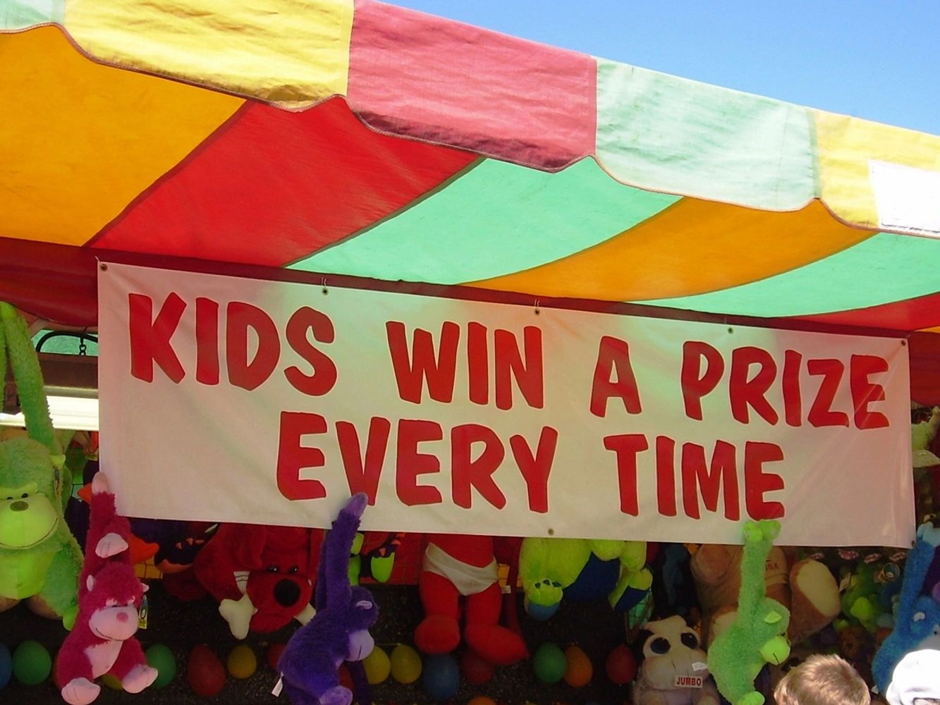 Childen win a prize every time
