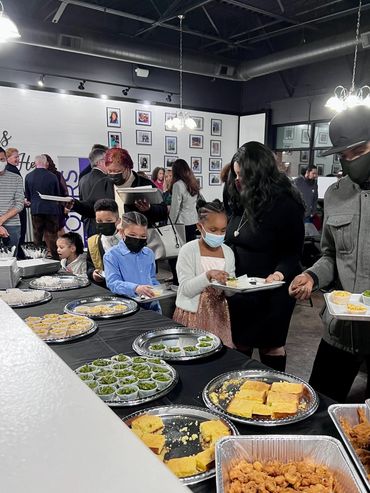 Nana's Southern Kitchen, serving, buffet, banquet, private event, family, birthday, sports