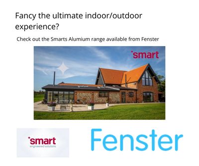 A SMART Aluminium barn conversion with bi-folds, and windows, available from Fensters
