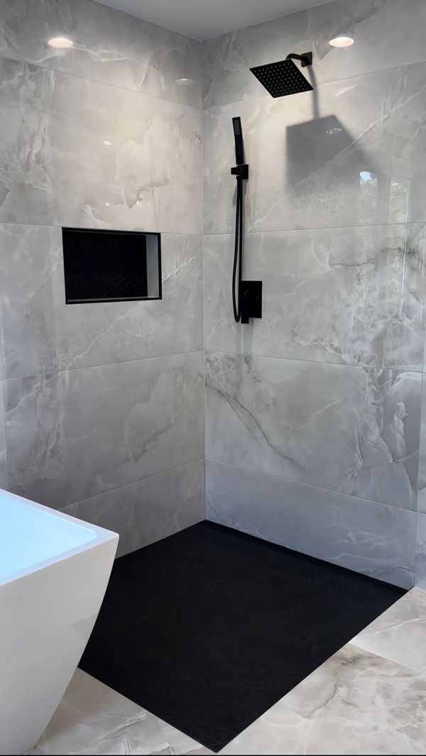 Curb less shower