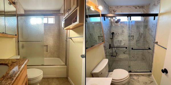 Bathroom Remodel
Bathtub converted in to a shower