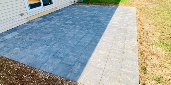 Paver patio install in Elizabethtown, PA