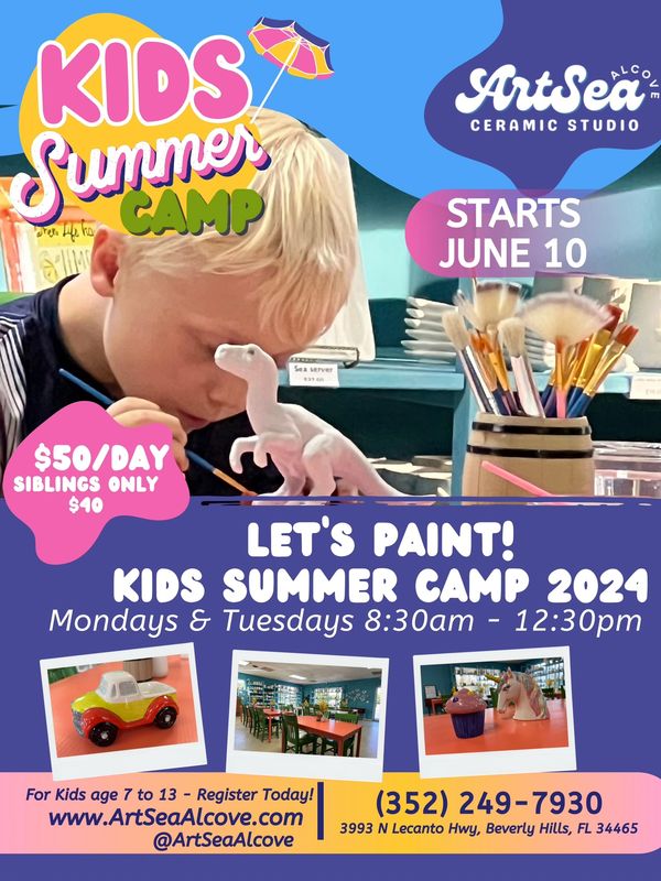 ArtSea Alcove Let's Paint Summer Camp 2024