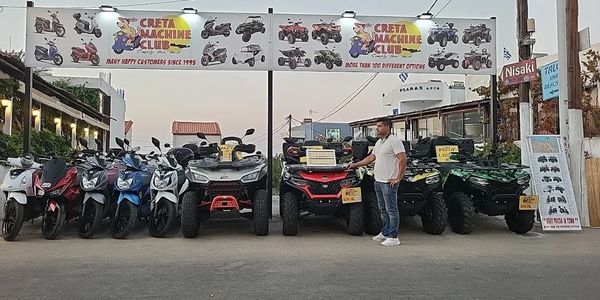 Creta Machine club stalis cheap Rental quad buggy car scooter or mobility near my hotel or near me