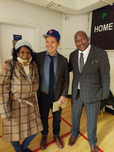 Ceo And Executive Director  Renee Mitchell and Hollywood star john  Leguizamo