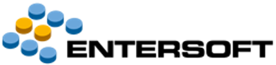 Logo mit blauen und gelben Kugeln in einer diagonalen Anordnung.