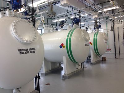 A facility that uses ammonia systems