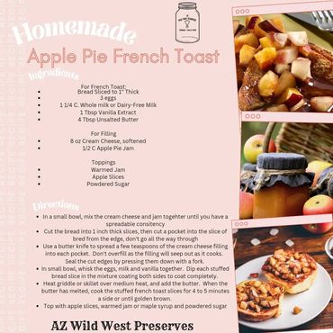 Jam use apple French toast poster with some image
