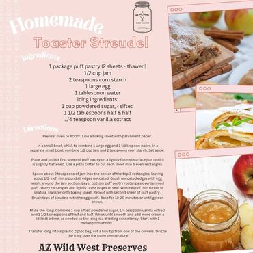 Jam use toasted strudel poster with some image